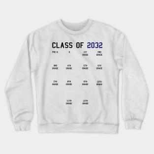 Class of 2032 Grow With Me Crewneck Sweatshirt